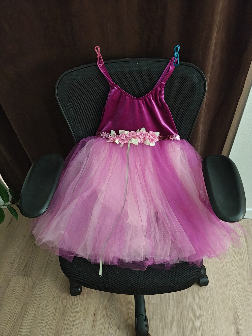 Girls Dance Costume Pink Magenta Tulle